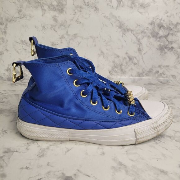 Converse Chuck Taylor All Star High Shine Game Royal Blue Size 6.5 Women/4.5 Men - Picture 4 of 11